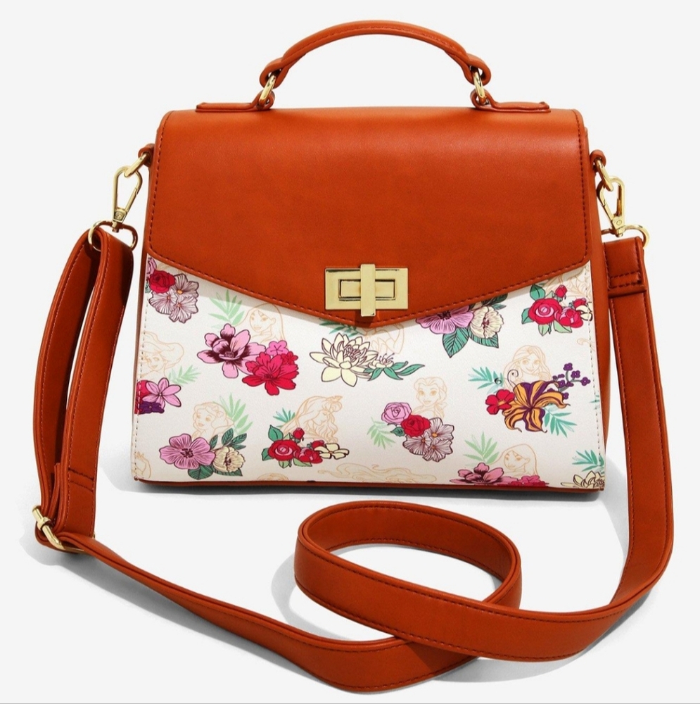 Loungefly Disney Princess Floral Print Crossbody Bag